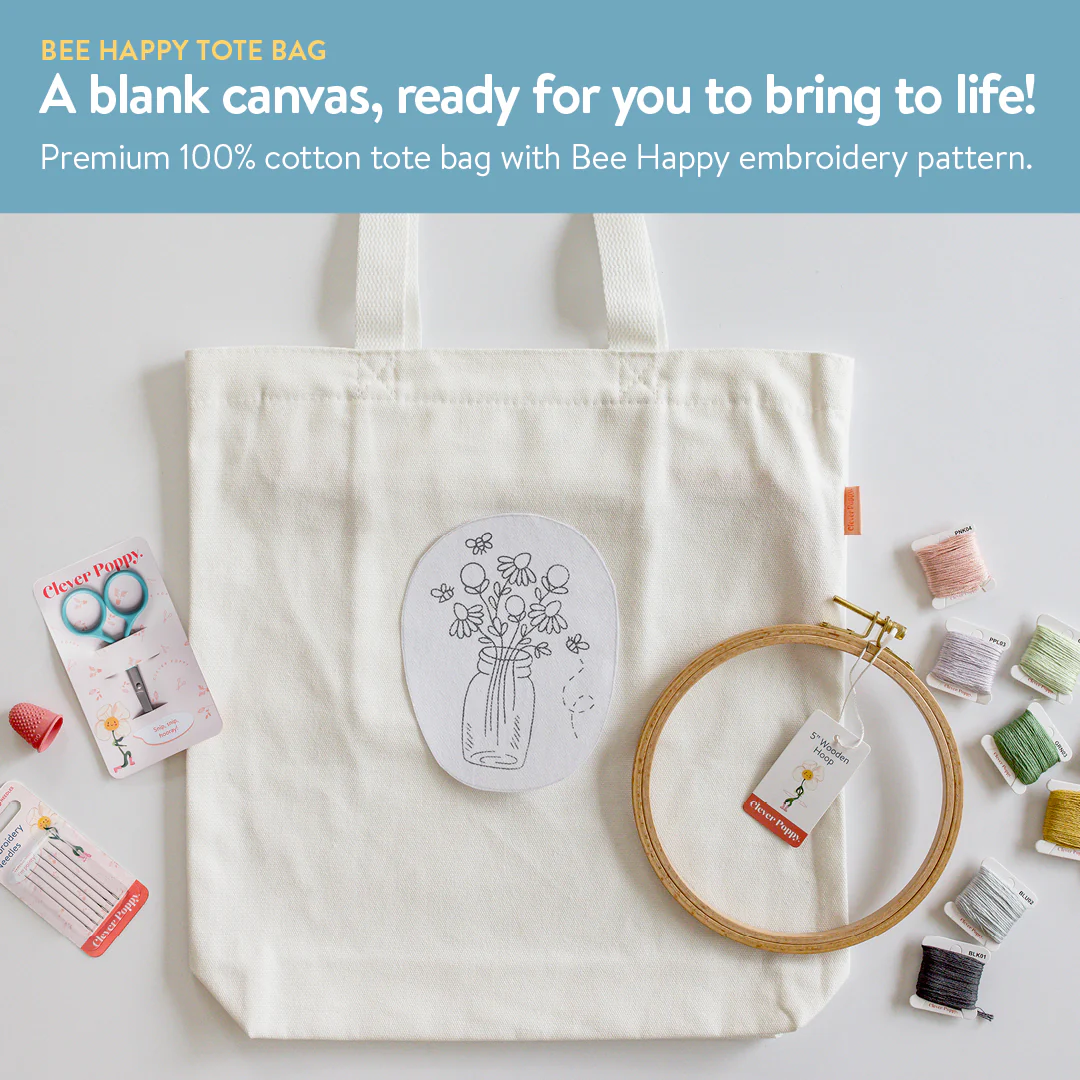 Bee Happy Tote Bag Beginner Kit - Image 12