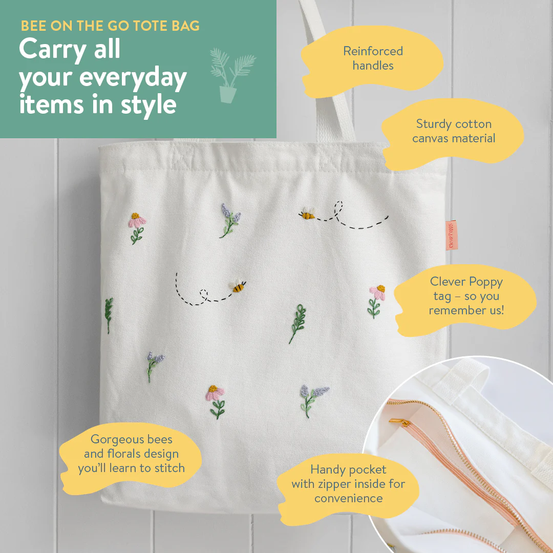 Bee on the Go Tote Bag Beginner Kit - Image 10