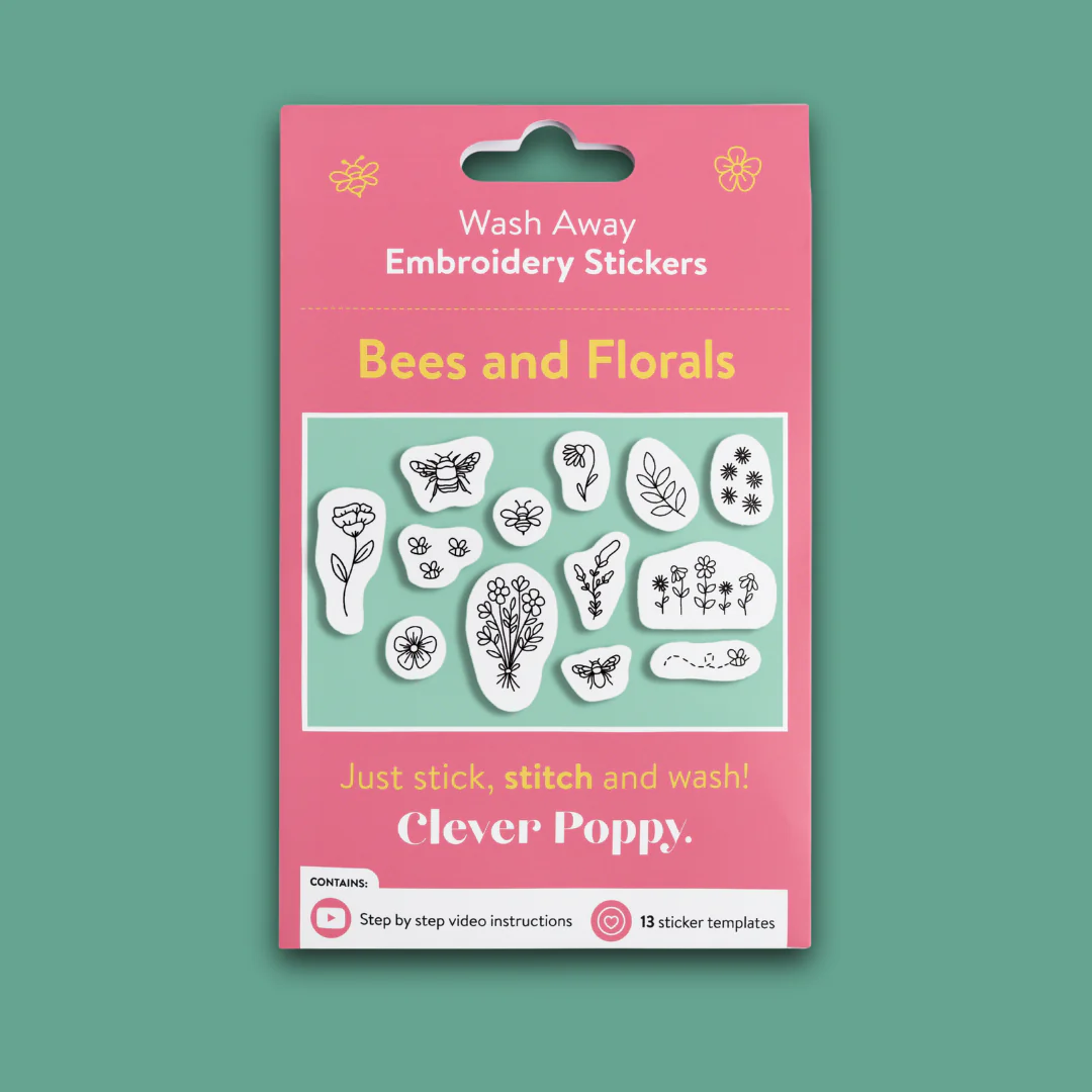 Bees and Florals Wash Away Stickers Pack - Image 2