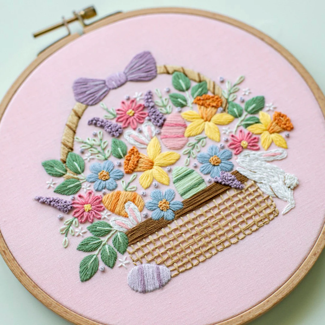 Easter Basket Embroidery Kit - Image 4