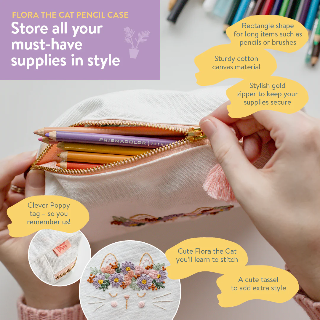 Flora the Cat Pencil Case Kit - Image 10
