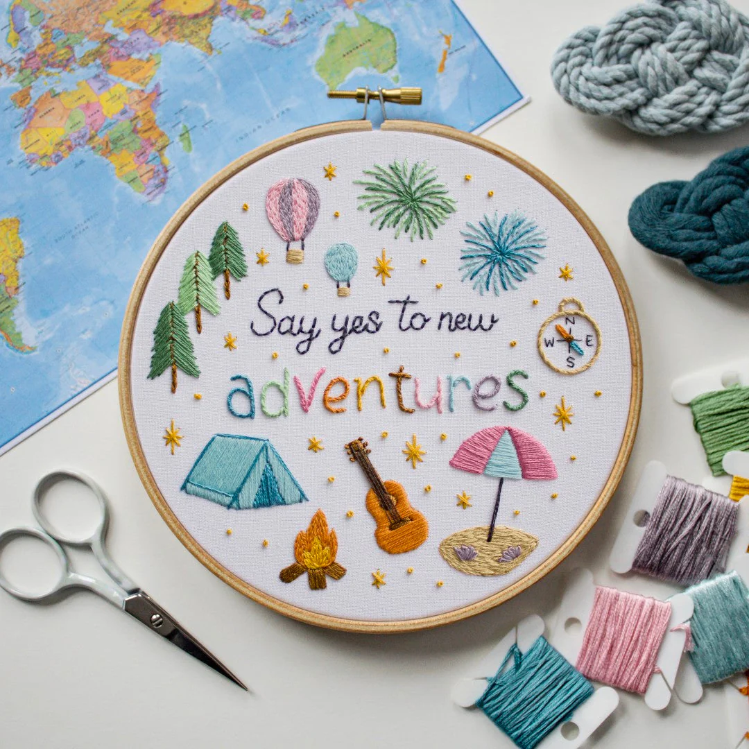 Say Yes to New Adventures Embroidery Kit - Image 3