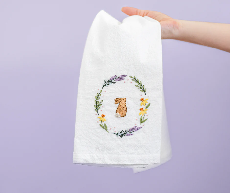 Spring Rabbit Kitchen Towel Beginner Kit - Image 4