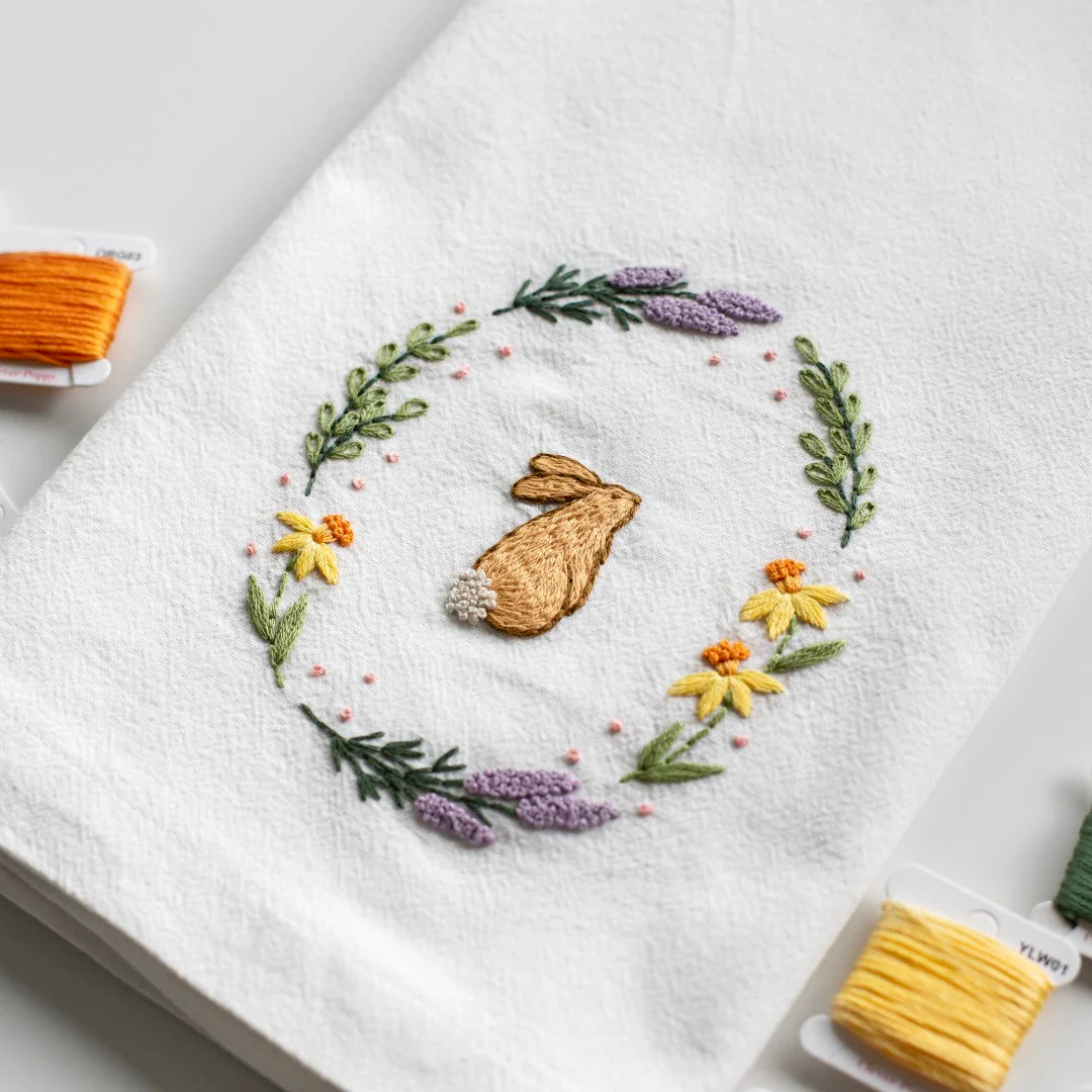 Spring Rabbit Kitchen Towel Beginner Kit - Image 5