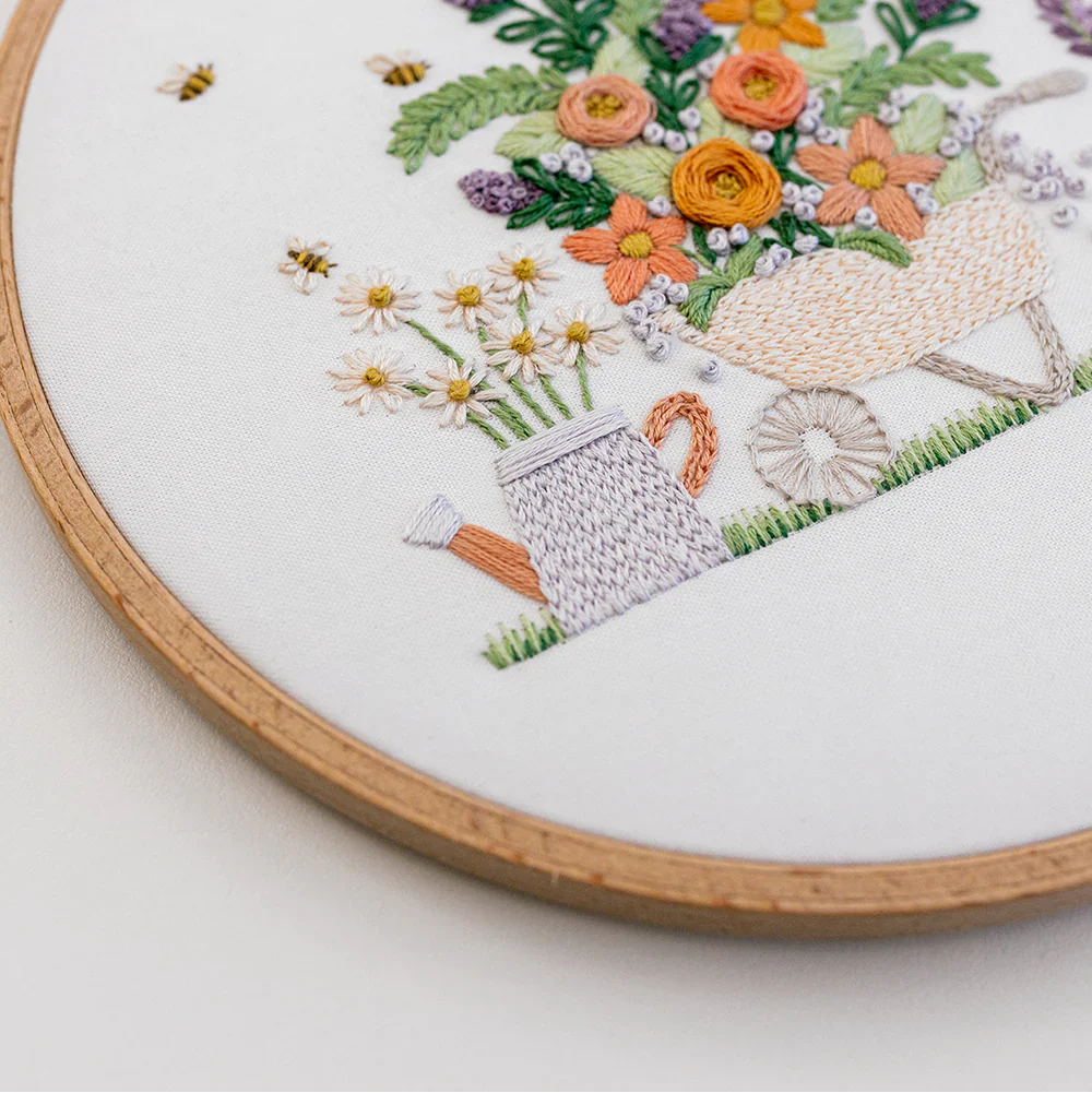 The Gardening Bee Embroidery Kit - Image 3