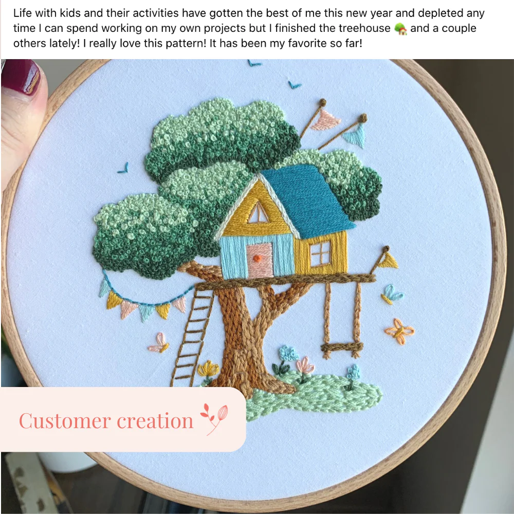 The Treehouse Embroidery Kit - Image 14