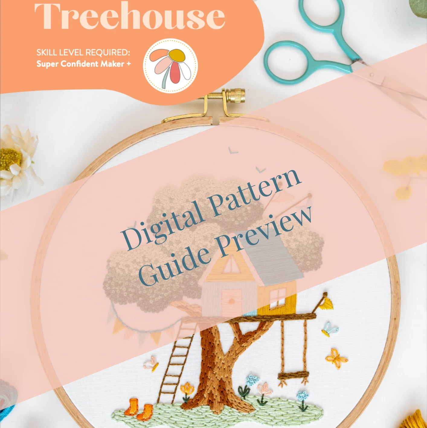 The Treehouse Embroidery Kit - Image 8